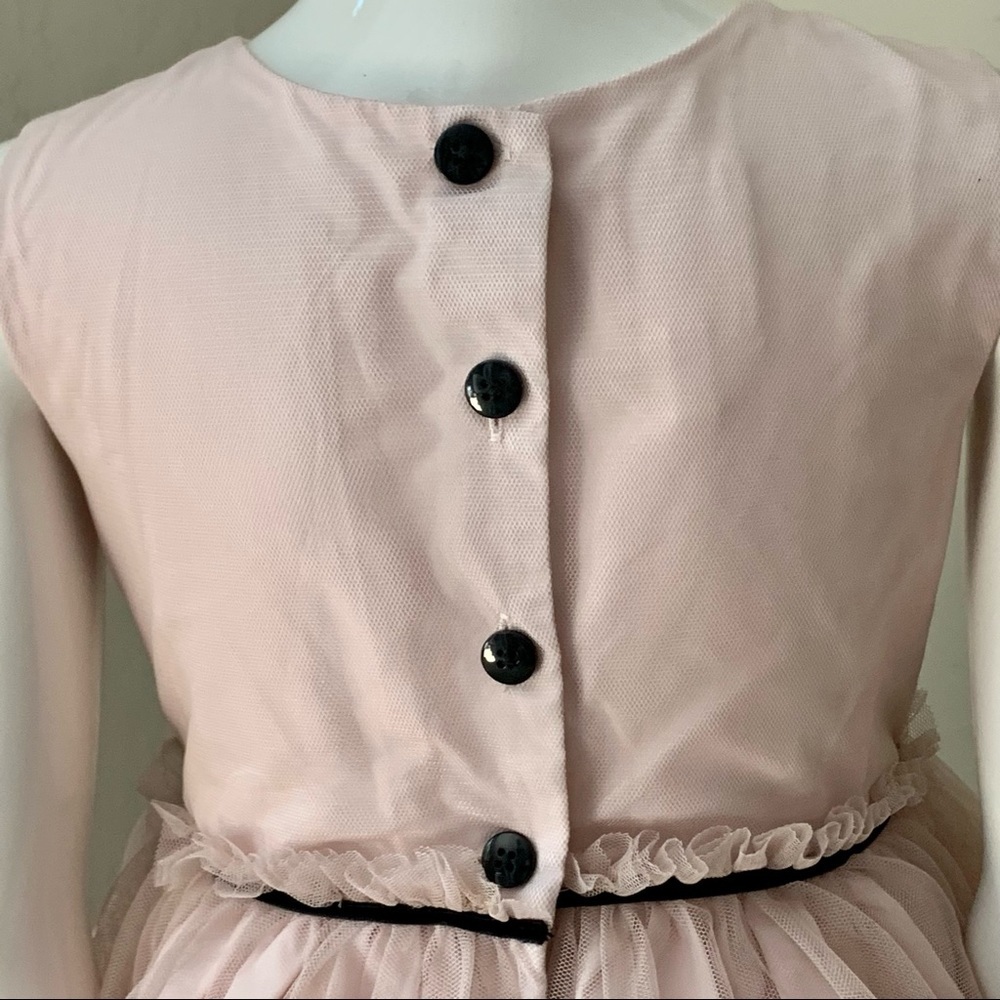 LAURA ASHLEY London Tulle Special Occasion Dress Pink & Black Tulle Fancy Party - Picture 12 of 16